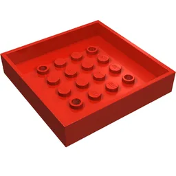 Box 6 x 6 Bottom / Red
