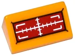 Slope 30 1 x 2 x 2/3 with Red and White Target Head-Up Display (HUD) Pattern (Sticker) - Set 70144