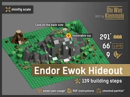 Endor Ewok Hideout "Overgrown Rock"