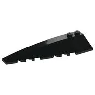 Brick Wedged, Curved 10 x 3 Left / Black