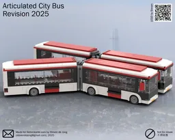 Articulated Bus (City, White and Red, 2025 Revision)