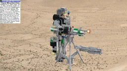 Spring Shooting Scale=1:10 - 15.4mm drum fed machinegun concept
