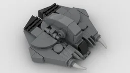 MINI MOC ID4 ALIEN FIGHTER (INDEPENDENCE DAY MOVIE)