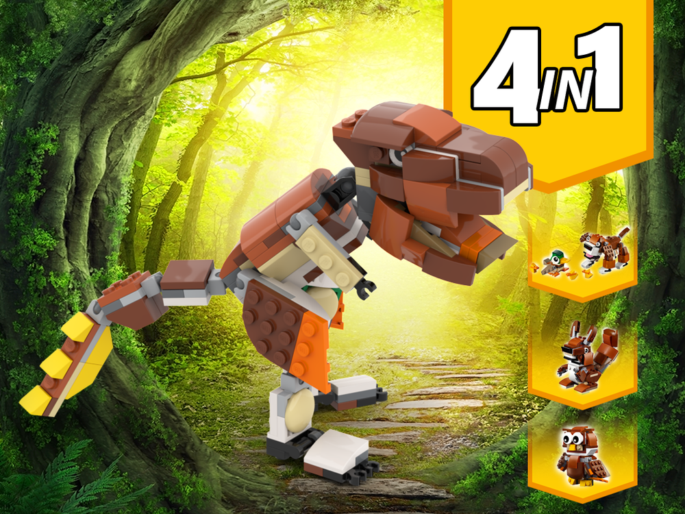 Lego 31044 T-Rex Dinosaur Alternative Build