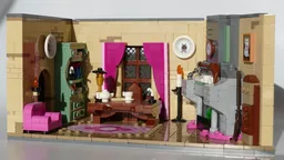 Pink magical office in the wizard's castle