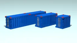 Shipping Containers 40 ft, 20 ft, 10 ft (32, 16, 8 stud)