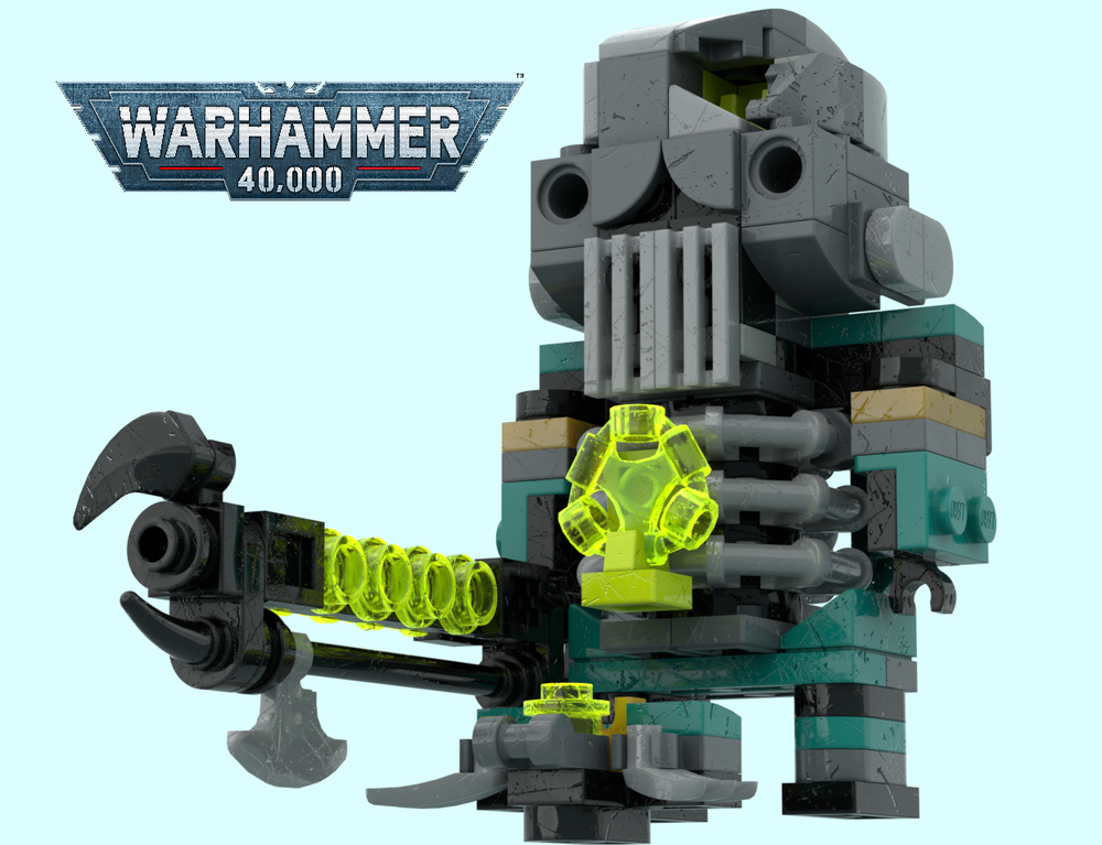 Lego Necron warrior with scarab
