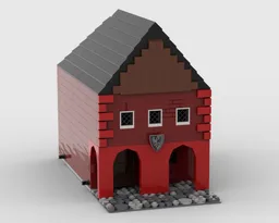 medieval town from kcd2: tavern at the black eagle (without interior)