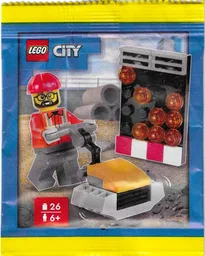 Construction Worker with Vibratory Plate