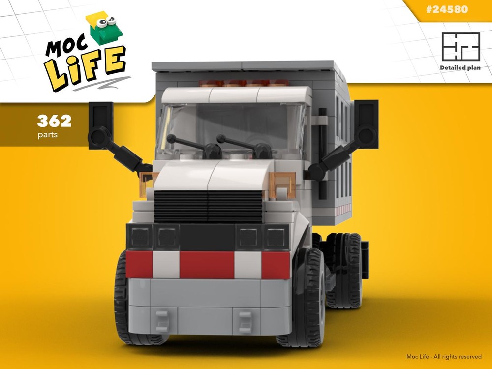 Lego Chevrolet Kodiak C4500 regular cab dually dumper