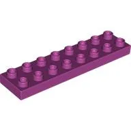 Duplo Plate 2 x 8 / Magenta