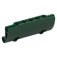 Lego Technic Panel Curved 7 x 3 with 2 Pin Holes through Panel Surface / Dark Green
