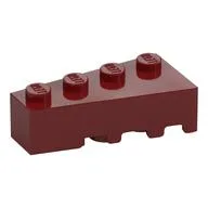 Brick Wedged, Angled 4 x 2 Left / Dark Red