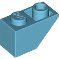 Brick Sloped Inverted 45° 2 x 1 / Medium Azure