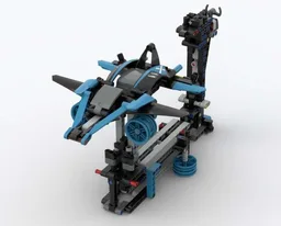 Flight Simulator with Joystick Control (Blue)