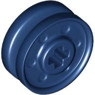 Lego Wheel 18 x 8 with Fake Bolts and Shallow Spokes and Axle Hole / Dark Blue