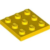 Plate 3 x 3 / Yellow