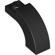 Lego Brick Arch 1 x 3 x 1 2/3 Curved Top / Black
