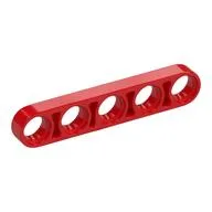 Technic Beam 1 x 5 Thin / Red