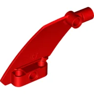 Technic Panel Curved 5 x 7 Parallelogram Left / Red