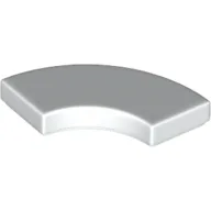 Tile 2 x 2 Curved, Macaroni / White
