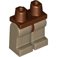 Lego Hips and Dark Tan Legs / Reddish Brown