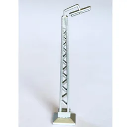 HO Scale Accessory Lamp Post, Lattice Mast / Metal