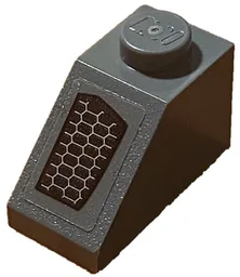 Slope 45 2 x 1 with Engine Vent Pattern Model Left Side (Sticker) - Set 75892