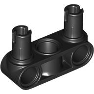 Lego Technic Pin Connector Hub Perpendicular 3L with 2 Pins / Black