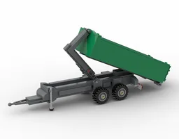 Hooklift trailer with container/ Hakenlift Anhänger