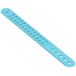 DOTS Bracelet 2 Stud Wide / Medium Azure