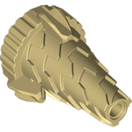 Lego Cone Jagged, Drill Tip / Tan