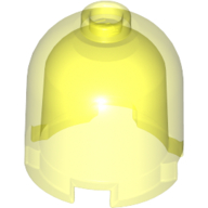 Lego Brick Round 2 x 2 x 1 2/3 Dome Top, Hollow Stud / Trans-Neon Green