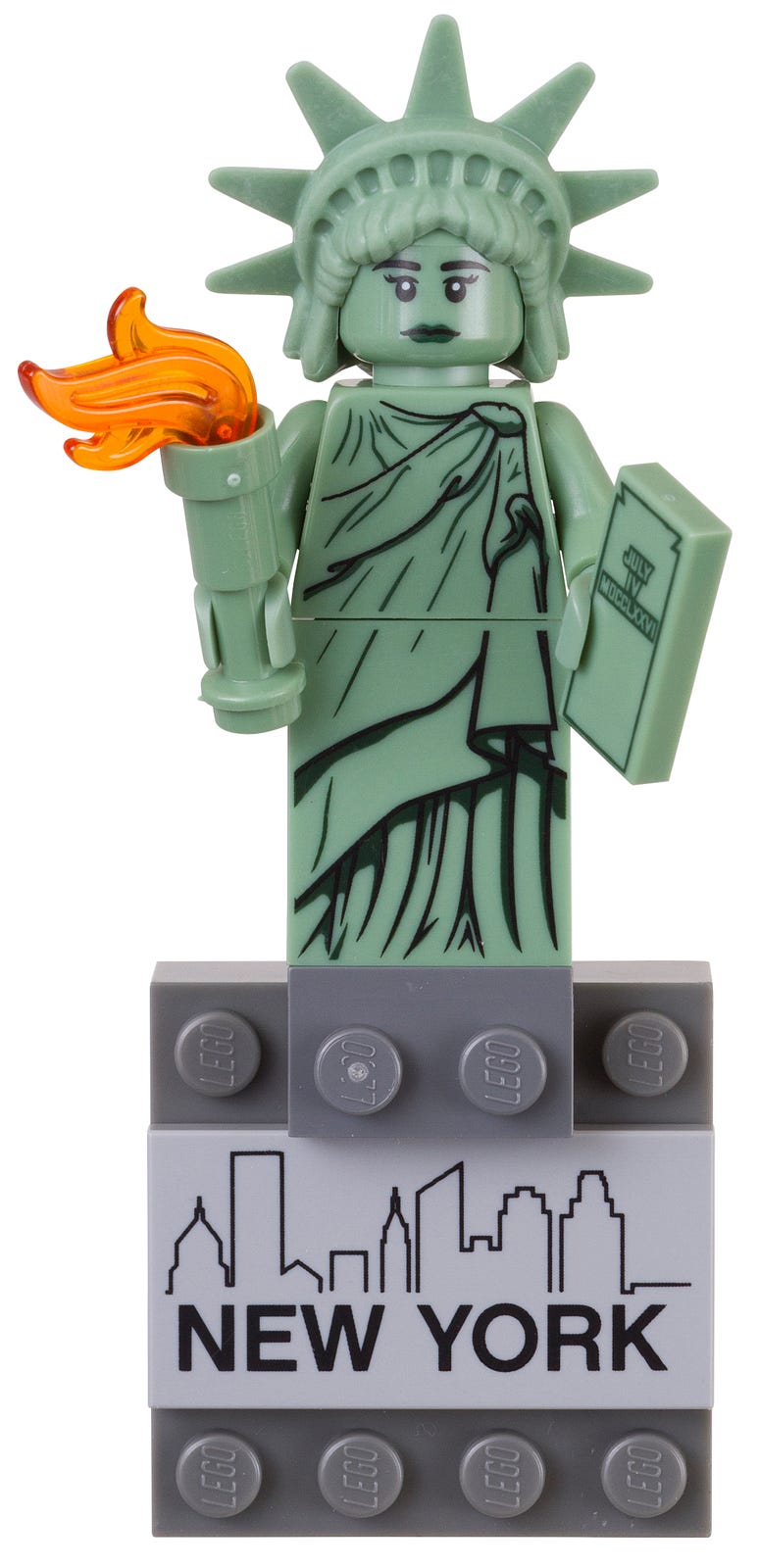 Lego Statue of Liberty Magnet [Rockefeller Square Exclusive]