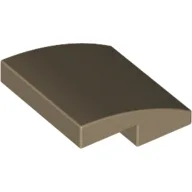 Brick Curved 2 x 2 x 2/3 / Dark Tan