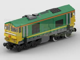 BR Class 66 Diesel Locomotive Train In Freightliner Yellow & Green Livery