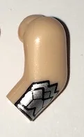 Arm, Left with Silver Gauntlet Pattern