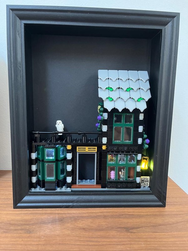 Lego Diagon Alley in photo frame