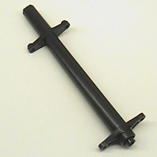 Lego Boat, Mast Section Middle 13 2/3 H, With Bottom Connector Prong / Black