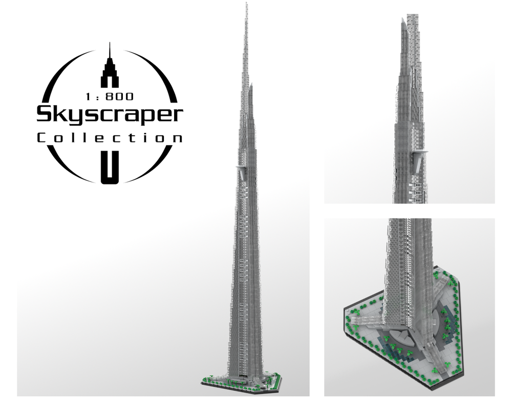 Lego Jeddah Tower 1:800 Scale