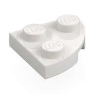 Plate Round Corner 2 x 2