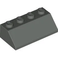 Brick Sloped 45° 2 x 4 / Dark Gray