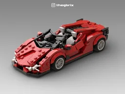 Lamborghini Sian Roadster - Red