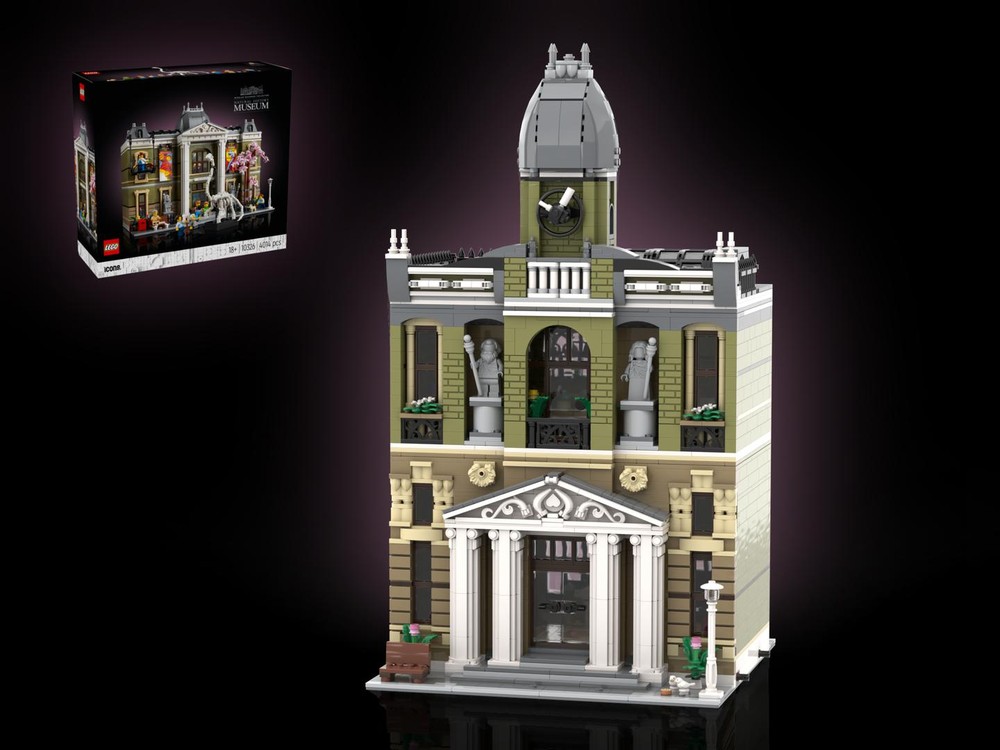 Lego Old Town Hall - 10326 Natural History Museum Alternative Build