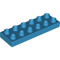 Lego Duplo Plate 2 x 6 / Dark Azure