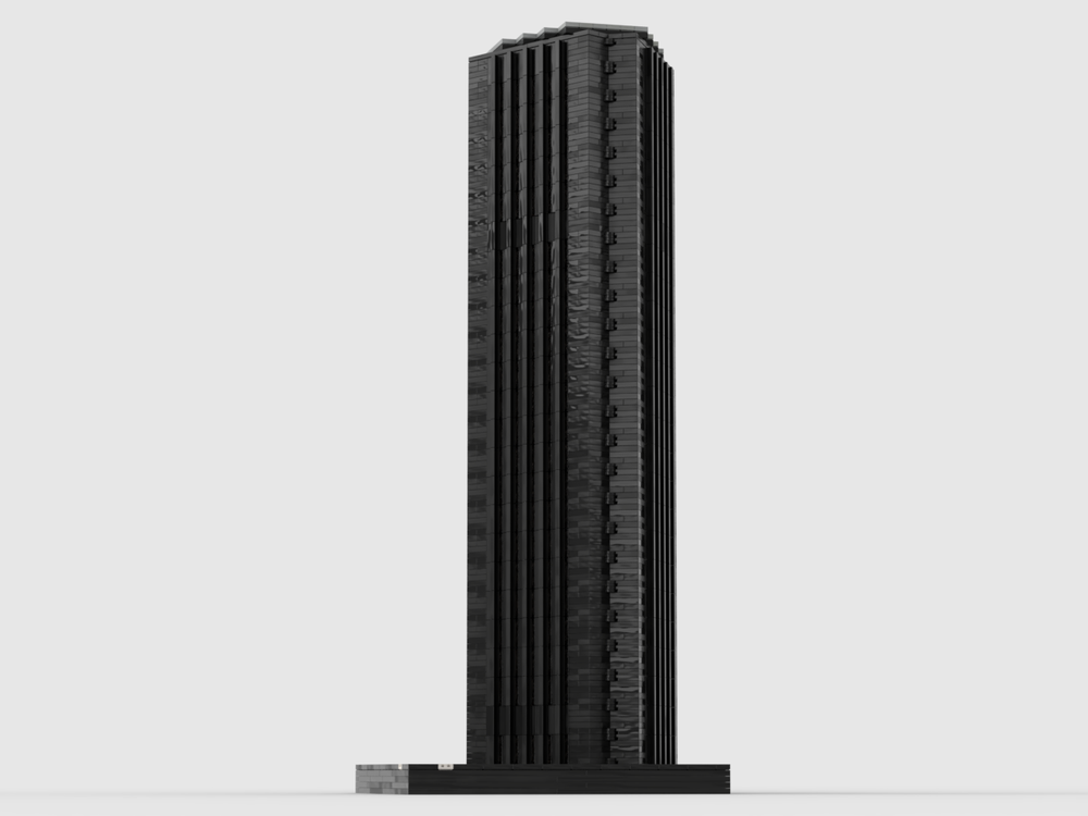 Lego U.S. Steel Tower at 1/650th Scale
