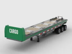 Cargo Truck & Flatbed Trailer