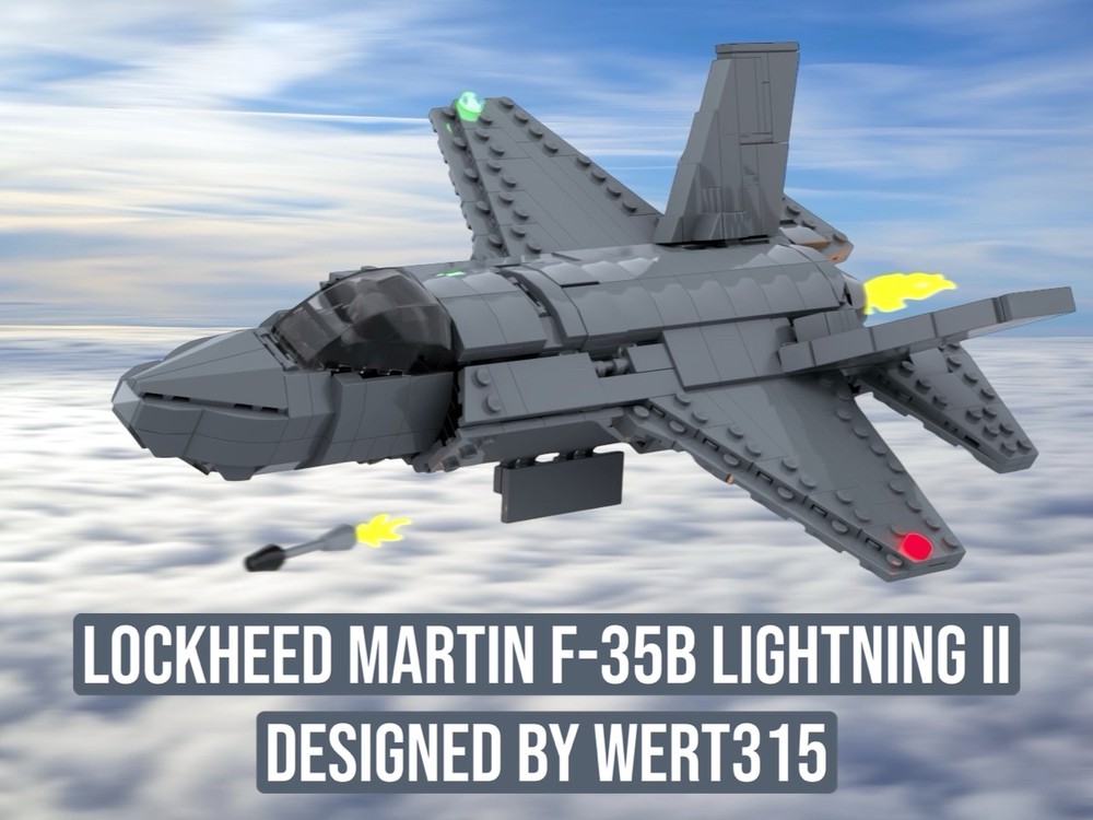 Lego Minifigure Scale Lockheed Martin F-35B Lightning II