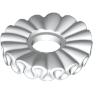 Lego Minifig Neckwear Ruff / White