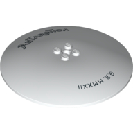 Lego Dish 10 x 10 Inverted [Radar] with 'Antarctica' and 'G.R. MMXXII' print